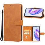 For Honor X50i+ Leather Phone Case(Brown)