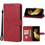 For Infinix Smart 8 Plus Leather Phone Case(Red)