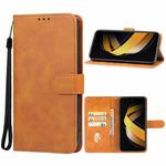 For Infinix Smart 8 Plus Leather Phone Case(Brown)