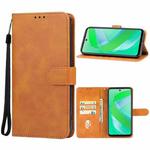 For Infinix Smart 8 Pro Leather Phone Case(Brown)