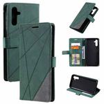 For Samsung Galaxy A24 Skin Feel Splicing Leather Phone Case(Green)