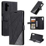 For Samsung Galaxy A34 5G Skin Feel Splicing Leather Phone Case(Black)