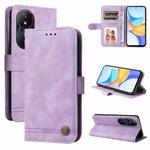 For Honor Play 50 Plus Skin Feel Life Tree Metal Button Leather Phone Case(Purple)