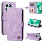 For Honor X8b Skin Feel Life Tree Metal Button Leather Phone Case(Purple)