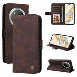 For Honor X9c / Magic7 Lite Skin Feel Life Tree Metal Button Leather Phone Case(Brown)