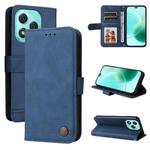 For Honor 400 Lite Skin Feel Life Tree Metal Button Leather Phone Case(Blue)
