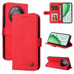 For Honor X70 5G Skin Feel Life Tree Metal Button Leather Phone Case(Red)