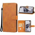 For OPPO Reno10 Leather Phone Case(Brown)