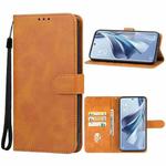 For OPPO Reno10 Pro Leather Phone Case(Brown)