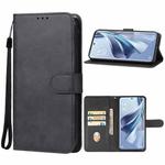 For OPPO Reno10 Pro Leather Phone Case(Black)