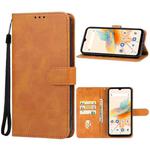 For UMIDIGI A15/A15C Leather Phone Case(Brown)