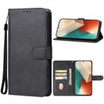 For Xiaomi Redmi Note 13 5G Leather Phone Case(Black)