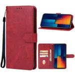 For Xiaomi Poco M6 Pro 4G Leather Phone Case(Red)