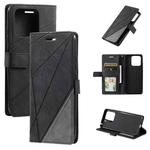 For Xiaomi 13 Skin Feel Splicing Leather Phone Case(Black)