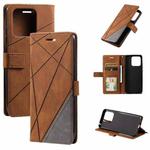 For Xiaomi 13 Pro Skin Feel Splicing Leather Phone Case(Brown)