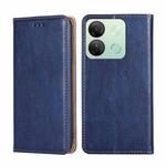 For Infinix Smart 7 HD Gloss Oil Solid Color Magnetic Leather Phone Case(Blue)