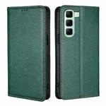 For Infinix Hot 50 5G Gloss Oil Solid Color Magnetic Leather Phone Case(Green)