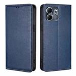 For Infinix Hot 50i 4G Gloss Oil Solid Color Magnetic Leather Phone Case(Blue)