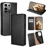 For Infinix Note 50 4G Gloss Oil Solid Color Magnetic Leather Phone Case(Black)