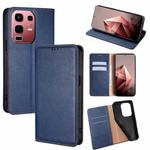 For Infinix Note 50s 5G Gloss Oil Solid Color Magnetic Leather Phone Case(Blue)