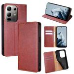 For Infinix Note 50x 5G Gloss Oil Solid Color Magnetic Leather Phone Case(Brown)