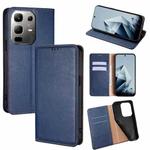 For Infinix Note 50x 5G Gloss Oil Solid Color Magnetic Leather Phone Case(Blue)