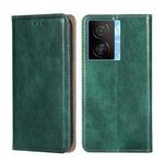 For vivo iQOO Z7x Gloss Oil Solid Color Magnetic Leather Phone Case(Green)