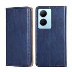 For vivo Y78 Plus 5G Gloss Oil Solid Color Magnetic Leather Phone Case(Blue)