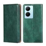 For vivo Y78 Plus 5G Gloss Oil Solid Color Magnetic Leather Phone Case(Green)