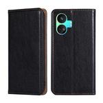 For Realme GT Neo5 SE Gloss Oil Solid Color Magnetic Leather Phone Case(Black)