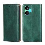 For Realme GT Neo5 SE Gloss Oil Solid Color Magnetic Leather Phone Case(Green)