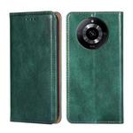 For Realme 11 5G Gloss Oil Solid Color Magnetic Leather Phone Case(Green)