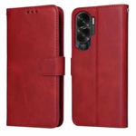 For Honor X50i 5G Classic Calf Texture Flip Leather Phone Case(Red)