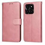 For Honor X6a Classic Calf Texture Flip Leather Phone Case(Rose Gold)