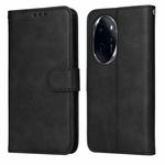 For Honor 100 Pro Classic Calf Texture Flip Leather Phone Case(Black)