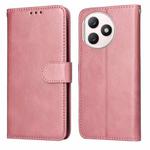 For Honor X50i+ Classic Calf Texture Flip Leather Phone Case(Rose Gold)