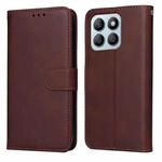 For Honor X8b Classic Calf Texture Flip Leather Phone Case(Brown)