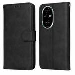 For Honor 200 Pro Classic Calf Texture Flip Leather Phone Case(Black)