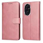 For Honor 200 Classic Calf Texture Flip Leather Phone Case(Rose Gold)