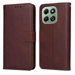 For Honor X6b Classic Calf Texture Flip Leather Phone Case(Brown)