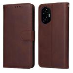 For Honor 300 Classic Calf Texture Flip Leather Phone Case(Brown)