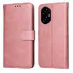 For Honor 300 Classic Calf Texture Flip Leather Phone Case(Rose Gold)