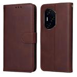 For Honor 300 Pro Classic Calf Texture Flip Leather Phone Case(Brown)