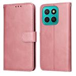For Honor X8c 4G Classic Calf Texture Flip Leather Phone Case(Rose Gold)