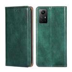 For Xiaomi Redmi Note 12S 4G Gloss Oil Solid Color Magnetic Leather Phone Case(Green)