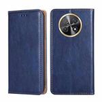 For Huawei Enjoy 60X Gloss Oil Solid Color Magnetic Leather Phone Case(Blue)