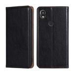 For Kyocera Digno SX3-KYG02 Gloss Oil Solid Color Magnetic Leather Phone Case(Black)