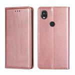 For Kyocera Digno SX3-KYG02 Gloss Oil Solid Color Magnetic Leather Phone Case(Rose Gold)