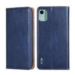 For Nokia C12 Gloss Oil Solid Color Magnetic Leather Phone Case(Blue)