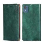 For Nokia C02 TA-1522 Gloss Oil Solid Color Magnetic Leather Phone Case(Green)